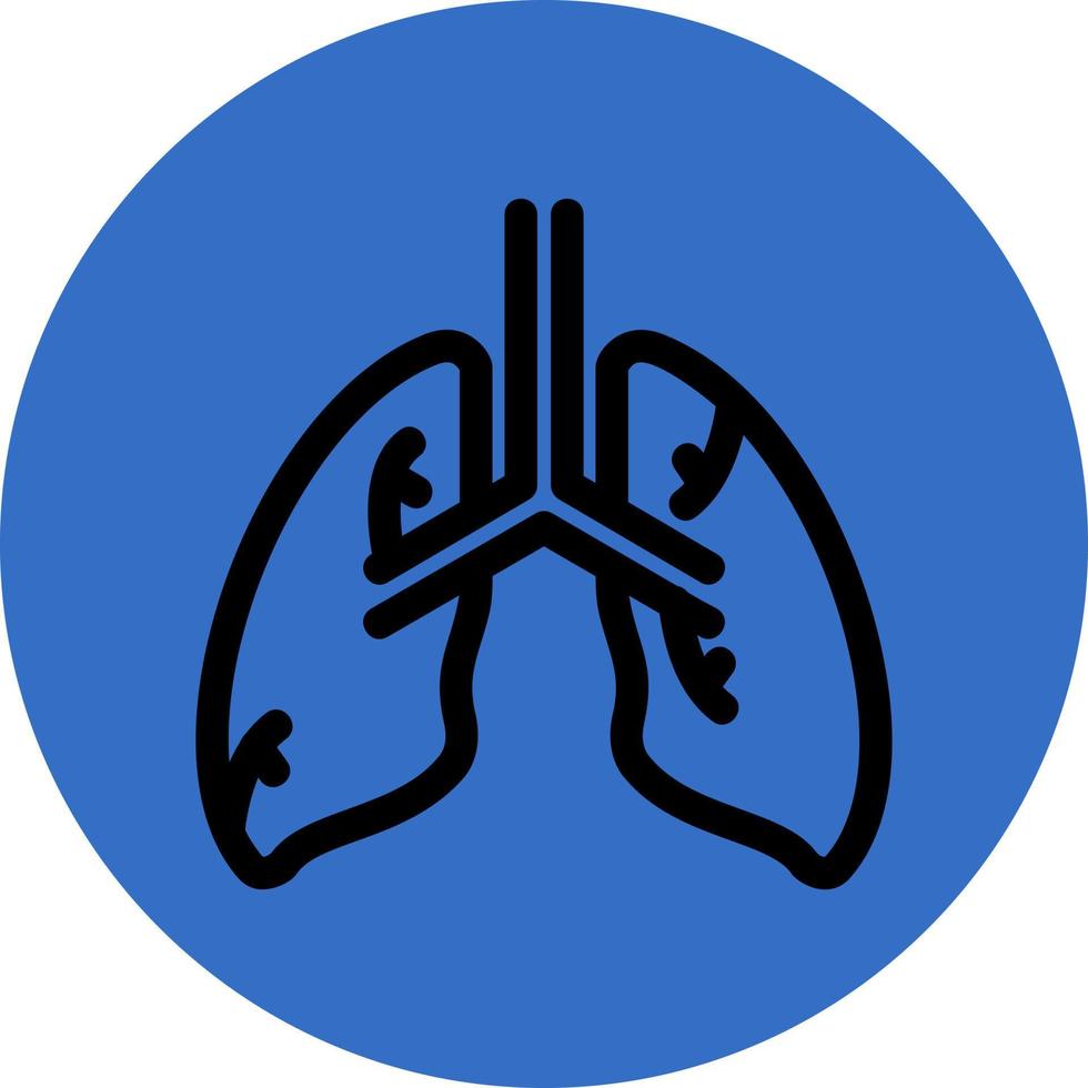 diseño de icono de vector de pulmones