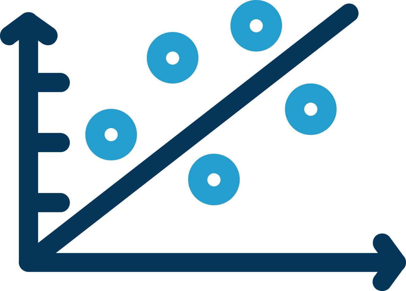 Scatter Plot Vector Icon Design