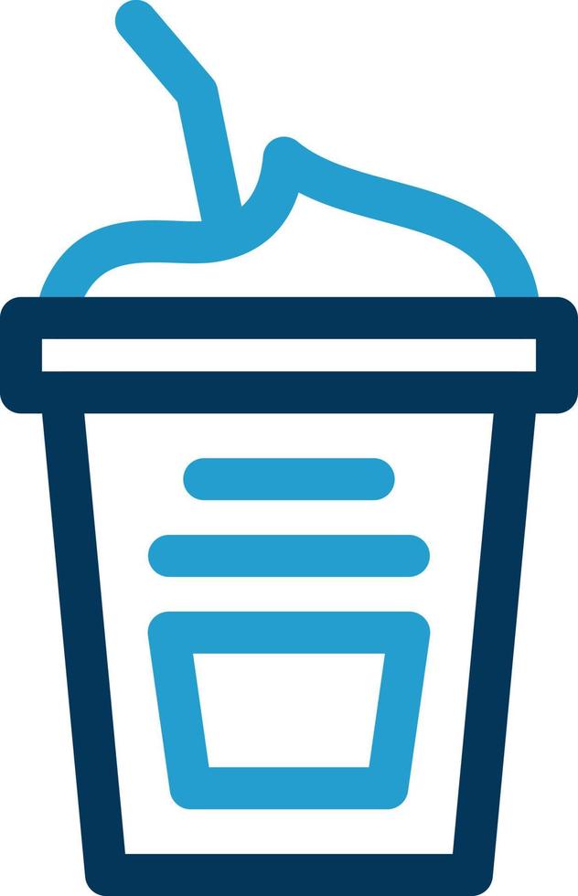 diseño de icono de vector de frappuccino