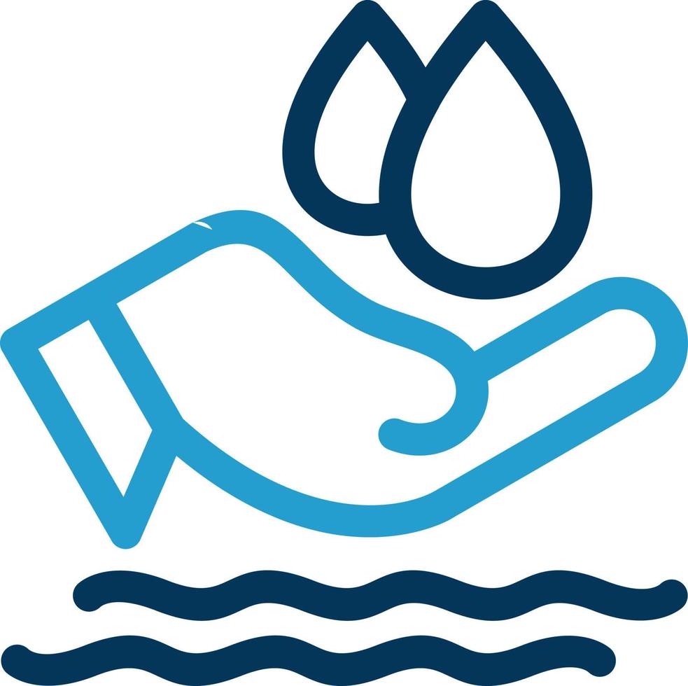 Save Water Vector Icon Design