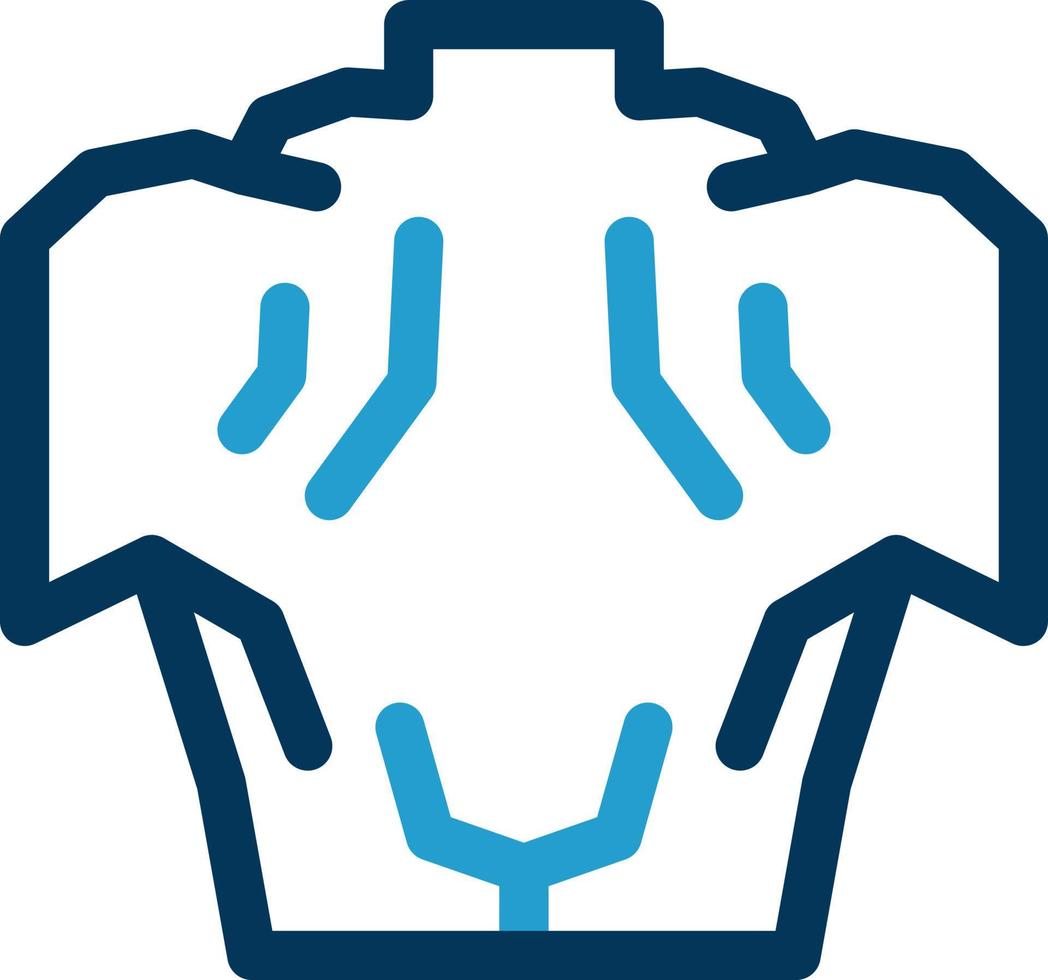 Back Muscle Vector Icon Design