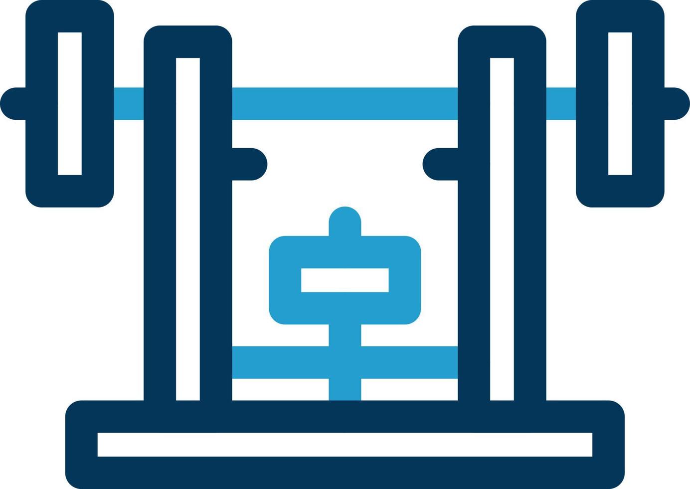 Bench Press Vector Icon Design