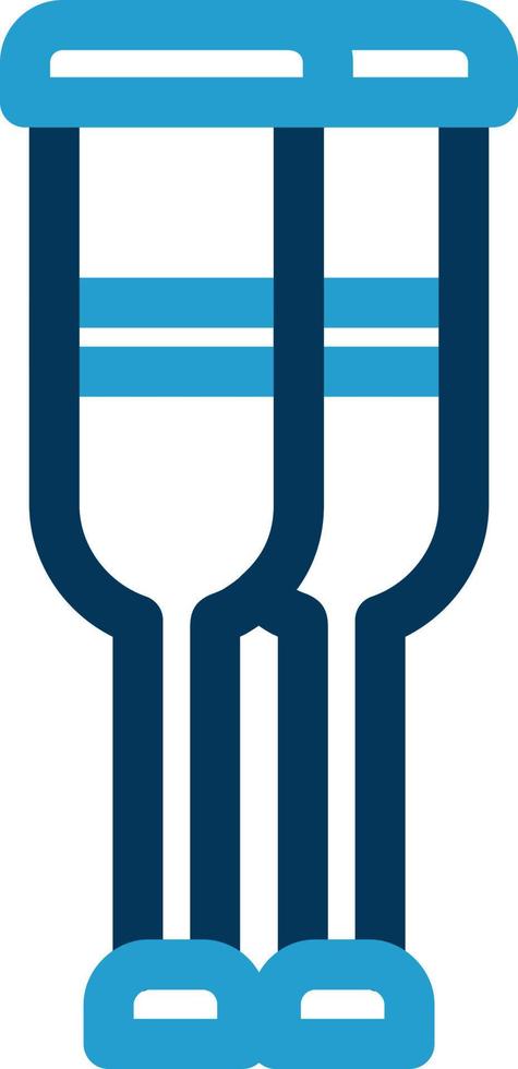 Crutches Vector Icon Design