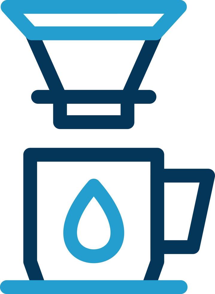 Coffee Dripper Vector Icon Design