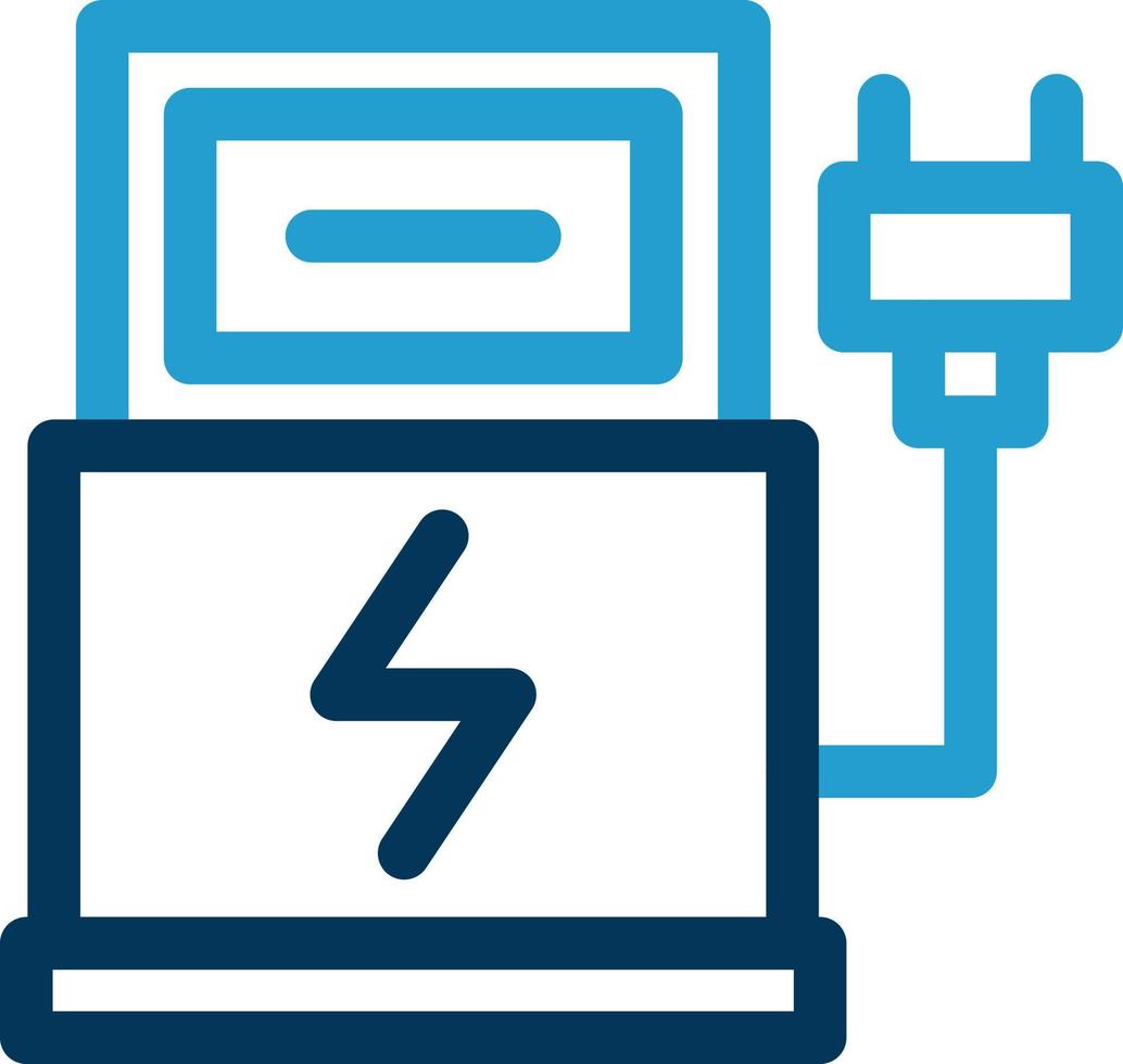 Electric Car Station Vector Icon Design