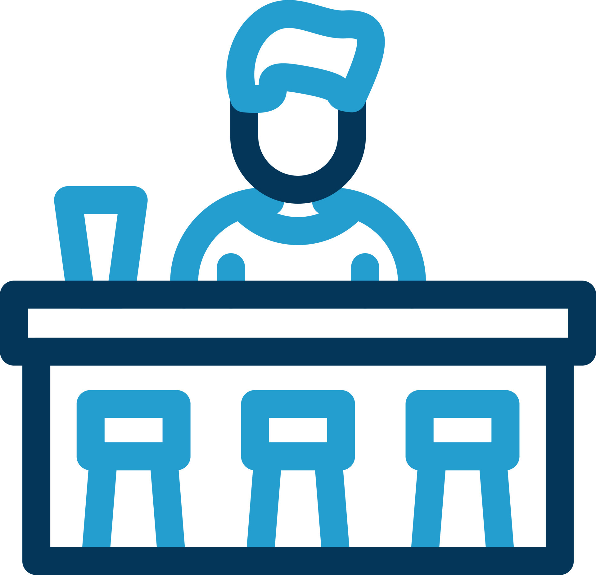 Bar Counter Vector Icon Design 20111389 Vector Art at Vecteezy