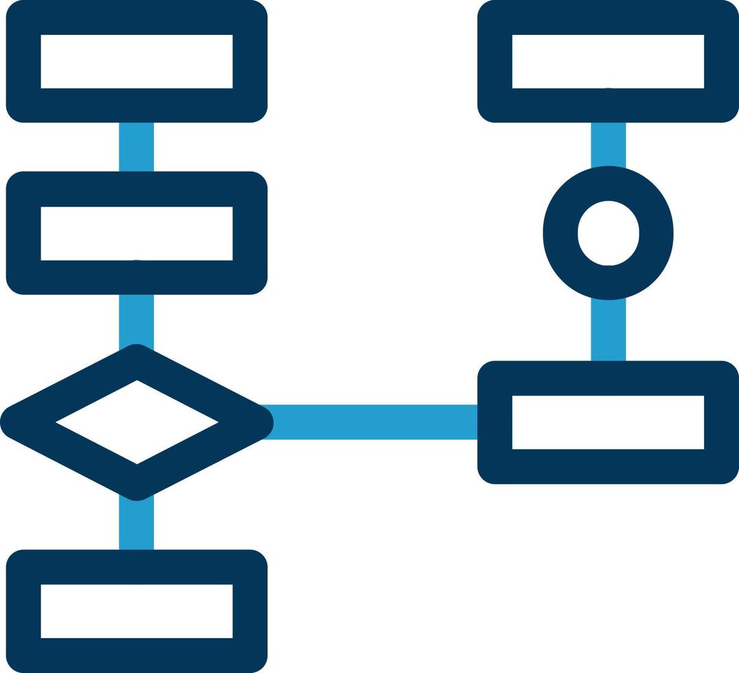 diseño de icono de vector de diagrama de flujo