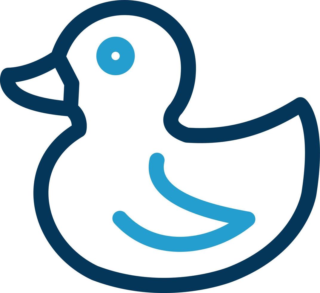 diseño de icono de vector de pato de goma