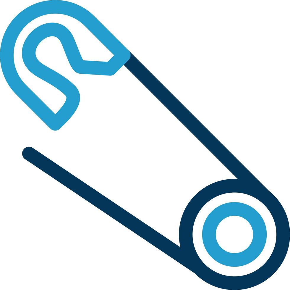 Safety Pin Vector Icon Design