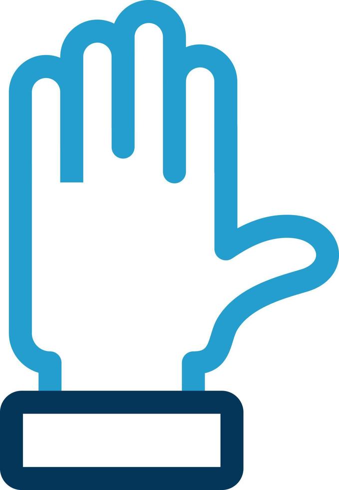 Raise Hand Vector Icon Design