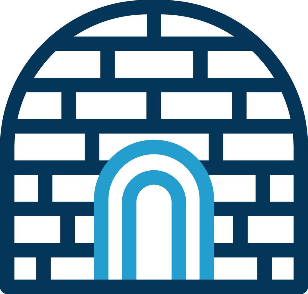 Igloo Landscape Vector Icon Design