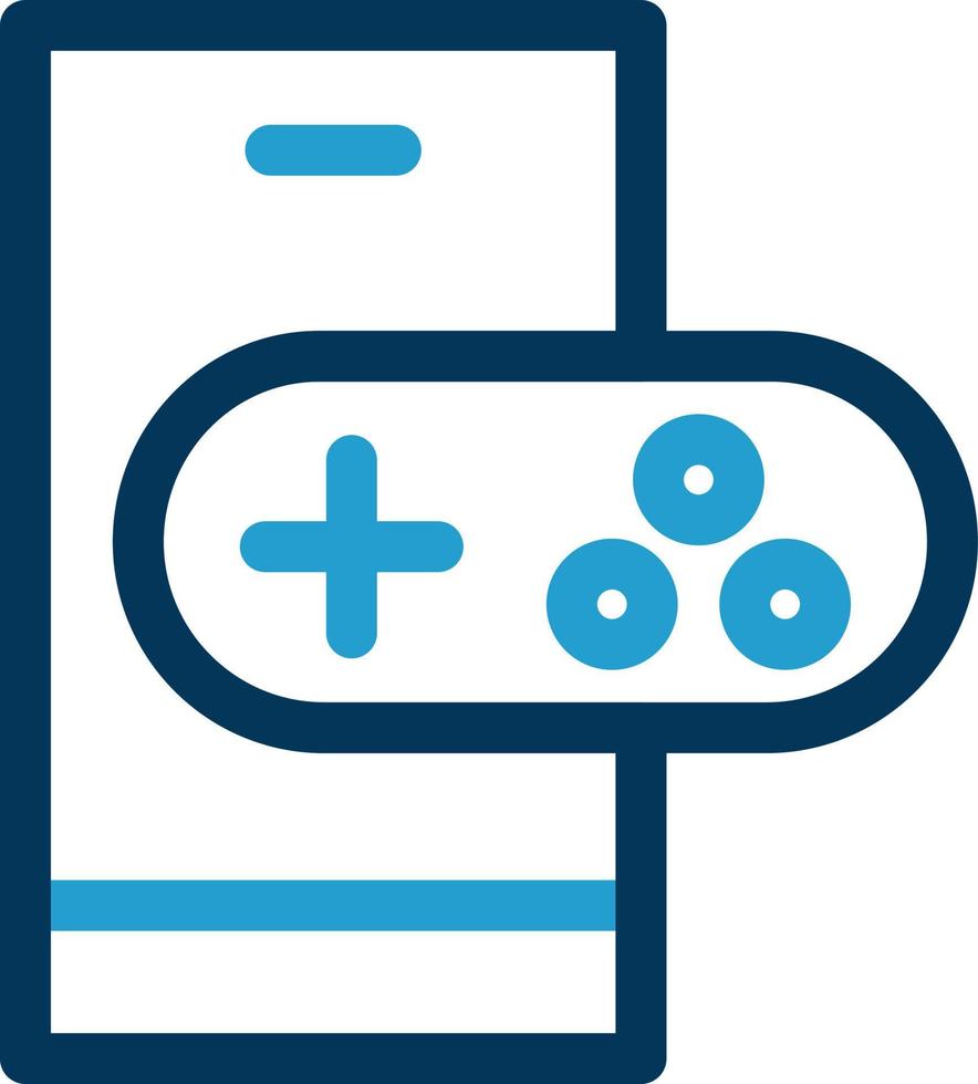 Mobile Gaming Vector Icon Design