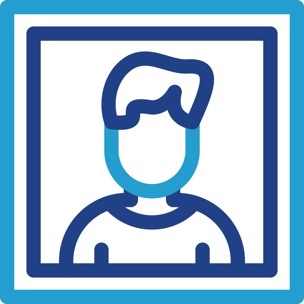 Passport Photo Vector Icon Design