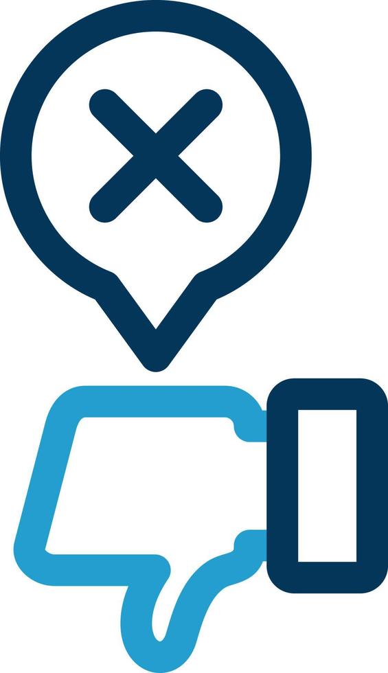 Disagree Vector Icon Design