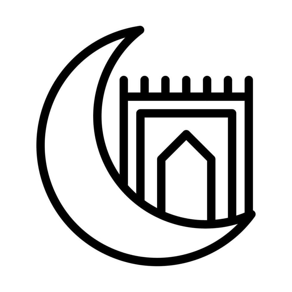 rug icon outline style ramadan illustration vector element and symbol perfect.