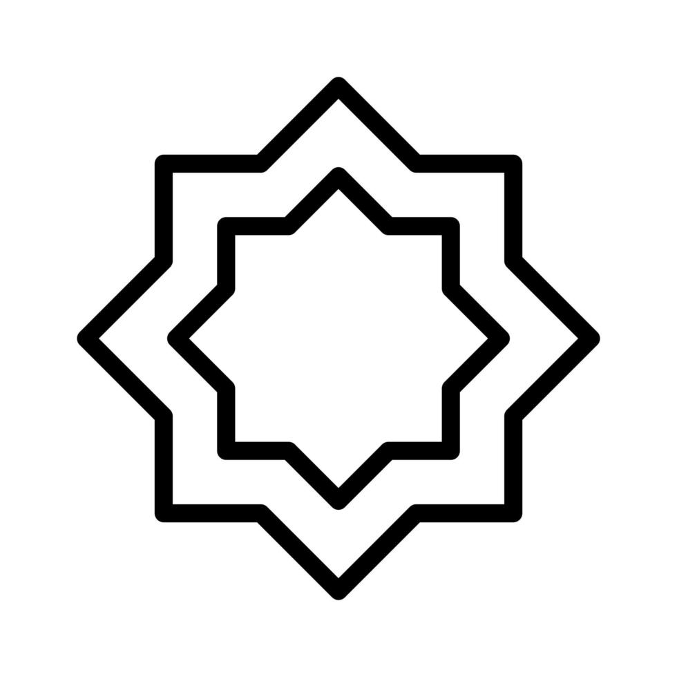 decoration icon outline style ramadan illustration vector element and symbol perfect.