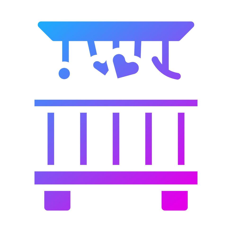 bed icon solid gradient style valentine illustration vector element and symbol perfect.