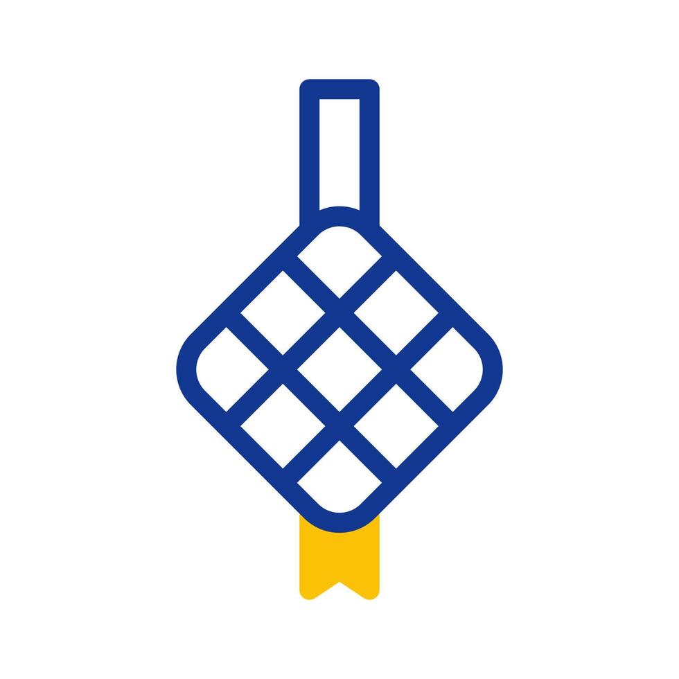 kurma icon duotone blue yellow style ramadan illustration vector element and symbol perfect.