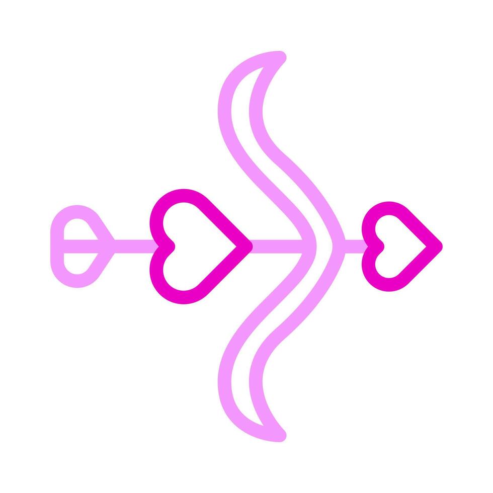 heart icon duocolor pink style valentine illustration vector element and symbol perfect.