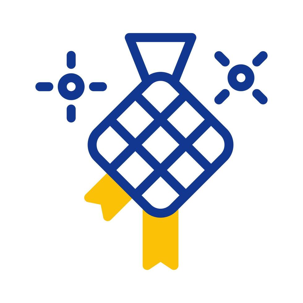 kurma icon duotone blue yellow style ramadan illustration vector element and symbol perfect.