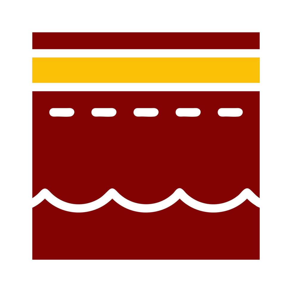 kaaba icon duotone red yellow style ramadan illustration vector element and symbol perfect.