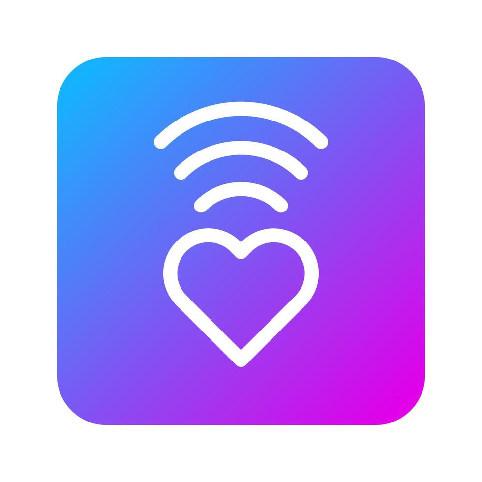 signal icon solid gradient style valentine illustration vector element and symbol perfect.
