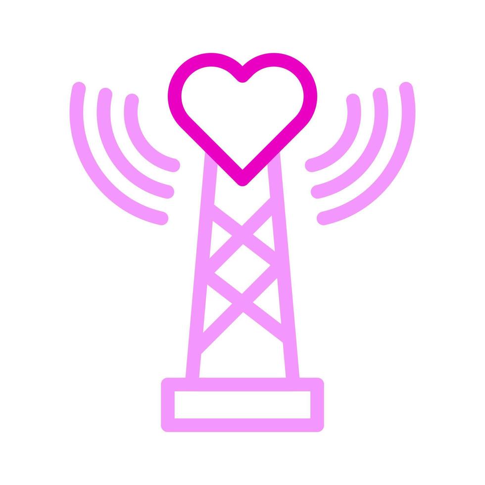 signal icon duocolor pink style valentine illustration vector element and symbol perfect.