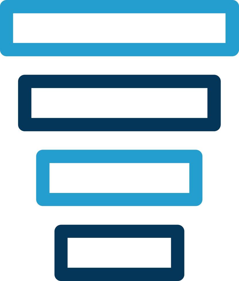 Funnel Chart Vector Icon Design