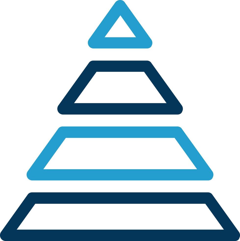 Pyramid Chart Vector Icon Design