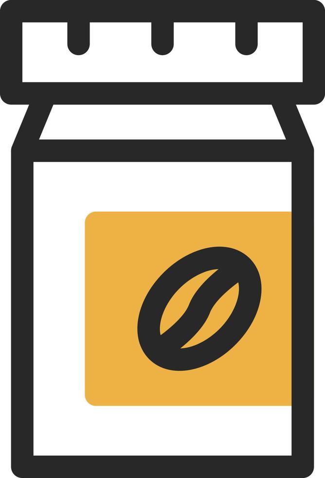 Coffee Jar Vector Icon Design