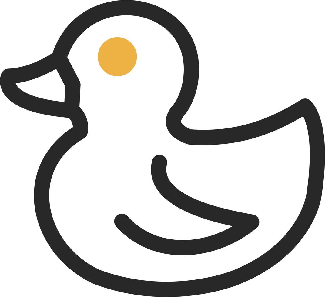 diseño de icono de vector de pato de goma