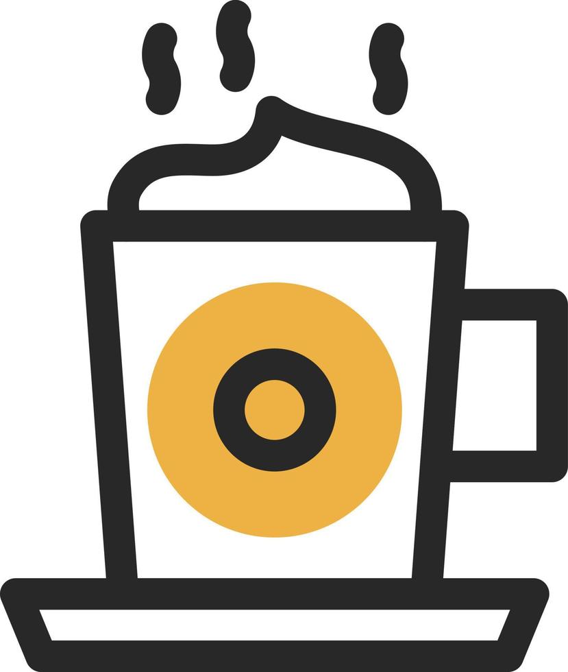 diseño de icono de vector de capuchino