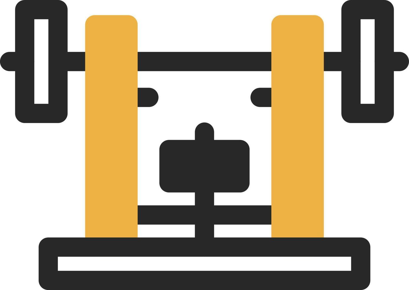 Bench Press Vector Icon Design