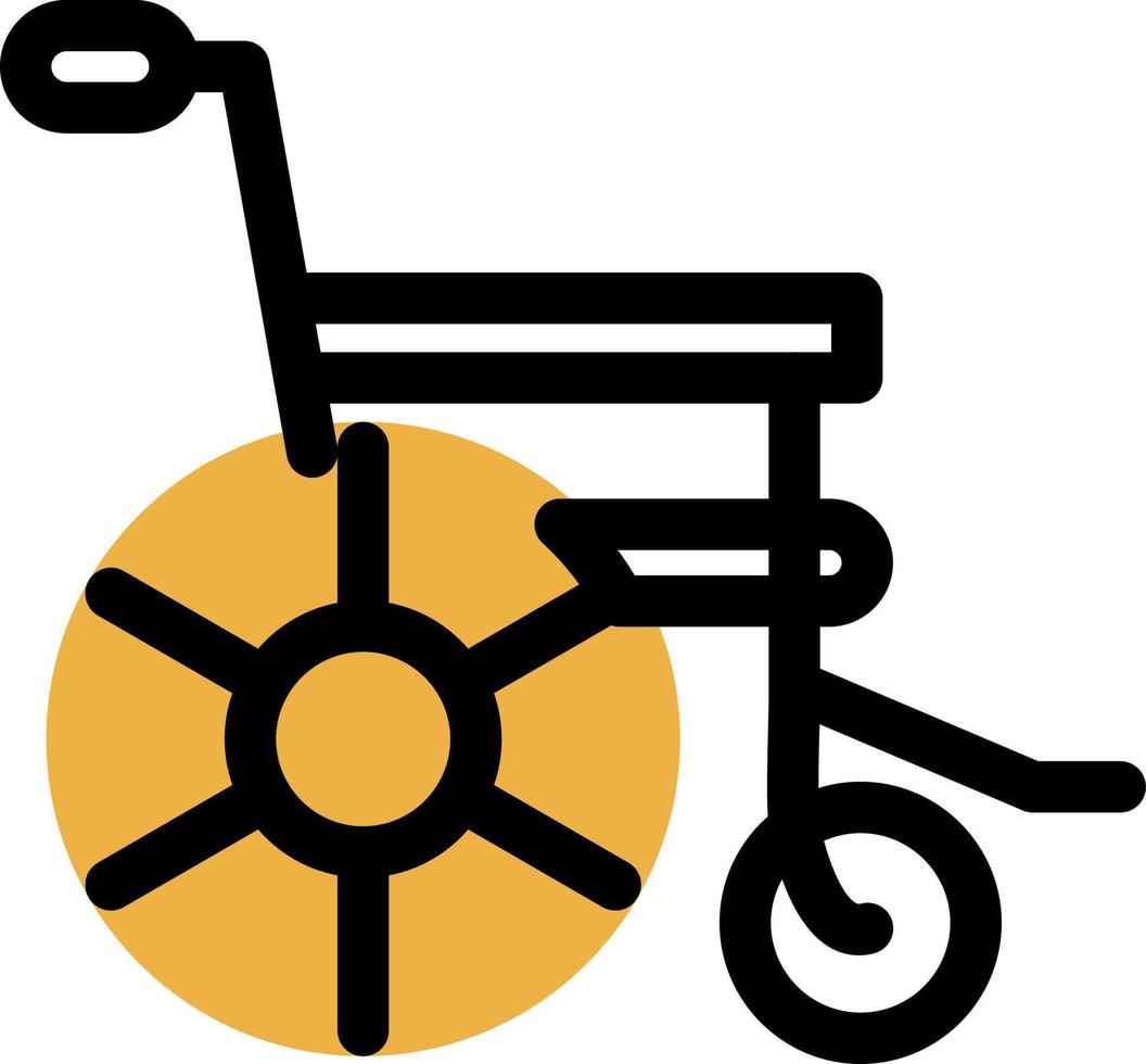 Wheelchair Vector Icon Design