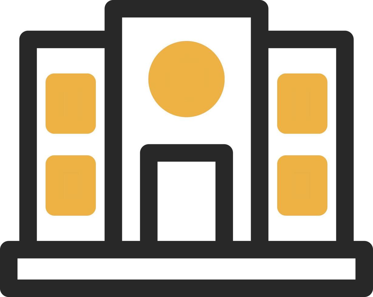 Cloud Based Architecture Vector Icon Design