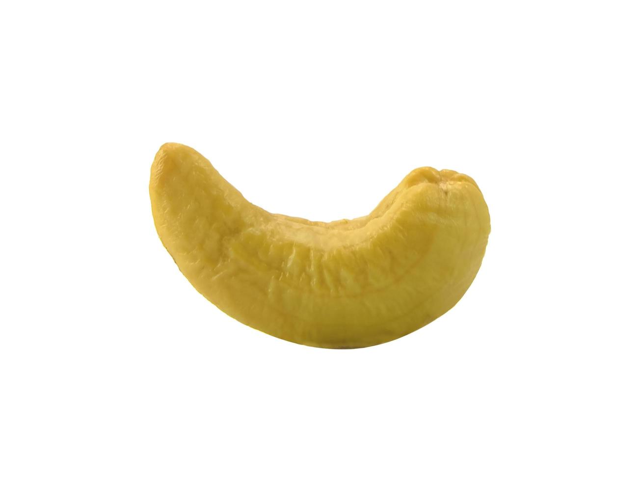 single cashew nut isolated photo