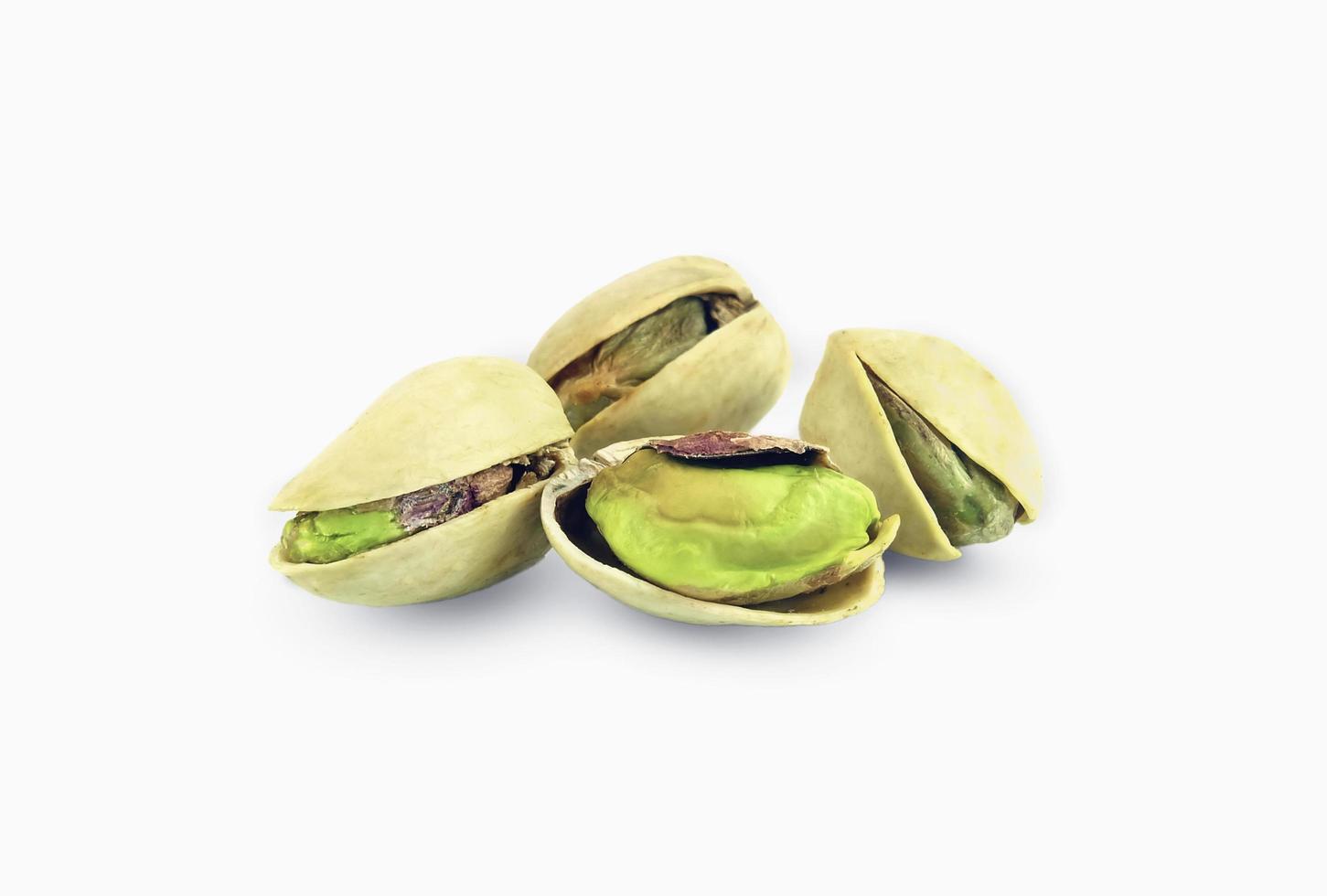 close up pistachio with nutshell photo