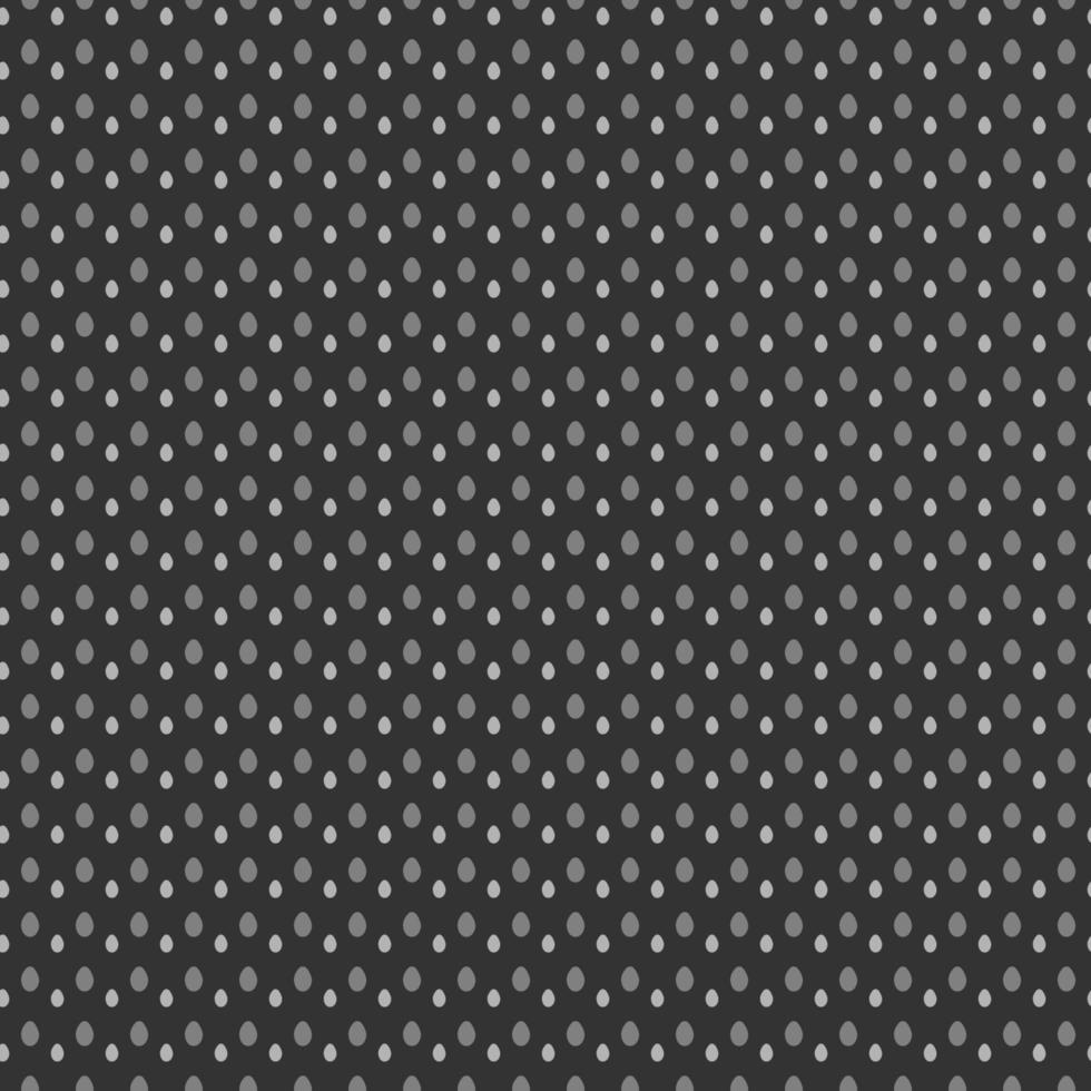 Seamless monochrome pattern with eggs on a dark gray background. Cartoon vector  illustration.
