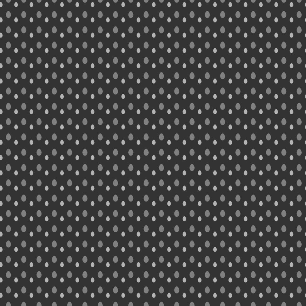 Seamless monochrome pattern with eggs on a dark gray background. Cartoon vector  illustration.