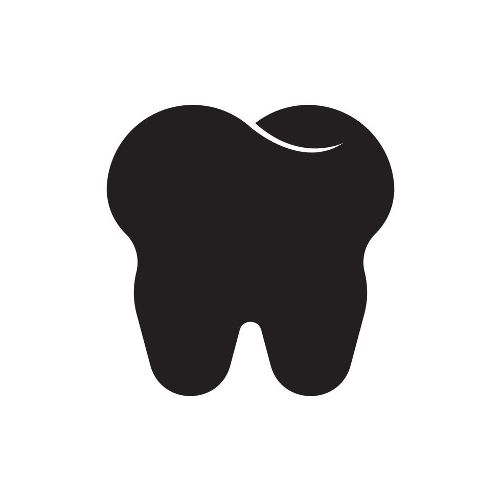 diente icono o dental cuidado logo vector