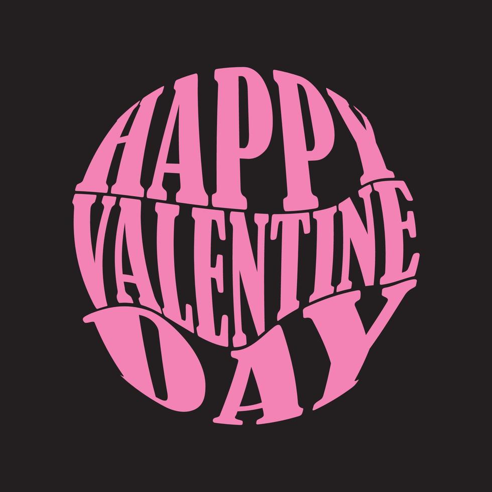 happy valentines day logo vector