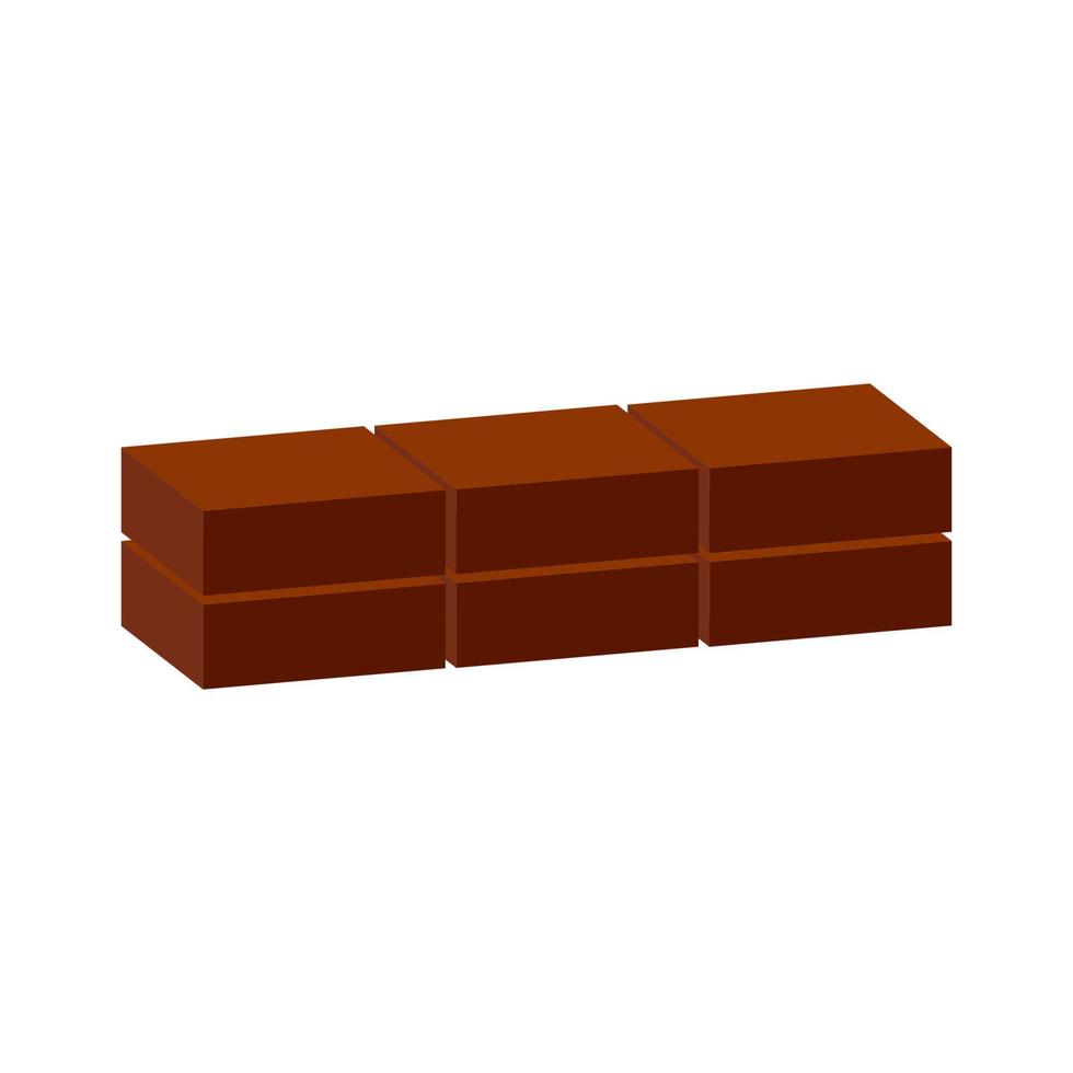 pile of bricks icon vector
