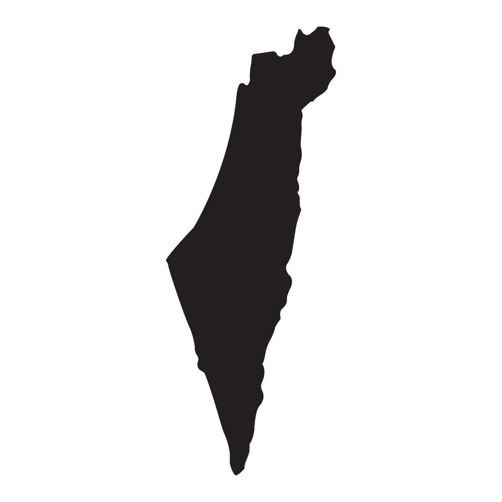 Palestina mapa icono vector