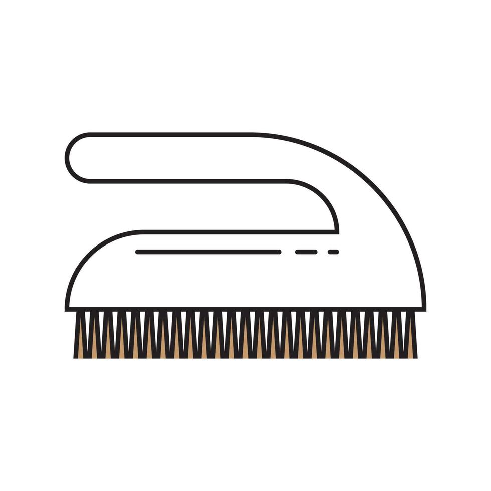 toilet brush icon vector