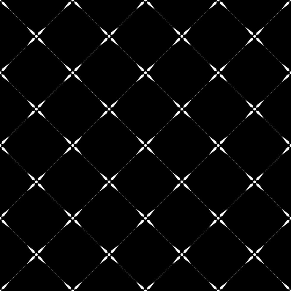 Seamless pattern geometric polka dot and diamond monochrome tone black background, tile pattern, striped shirt. vector