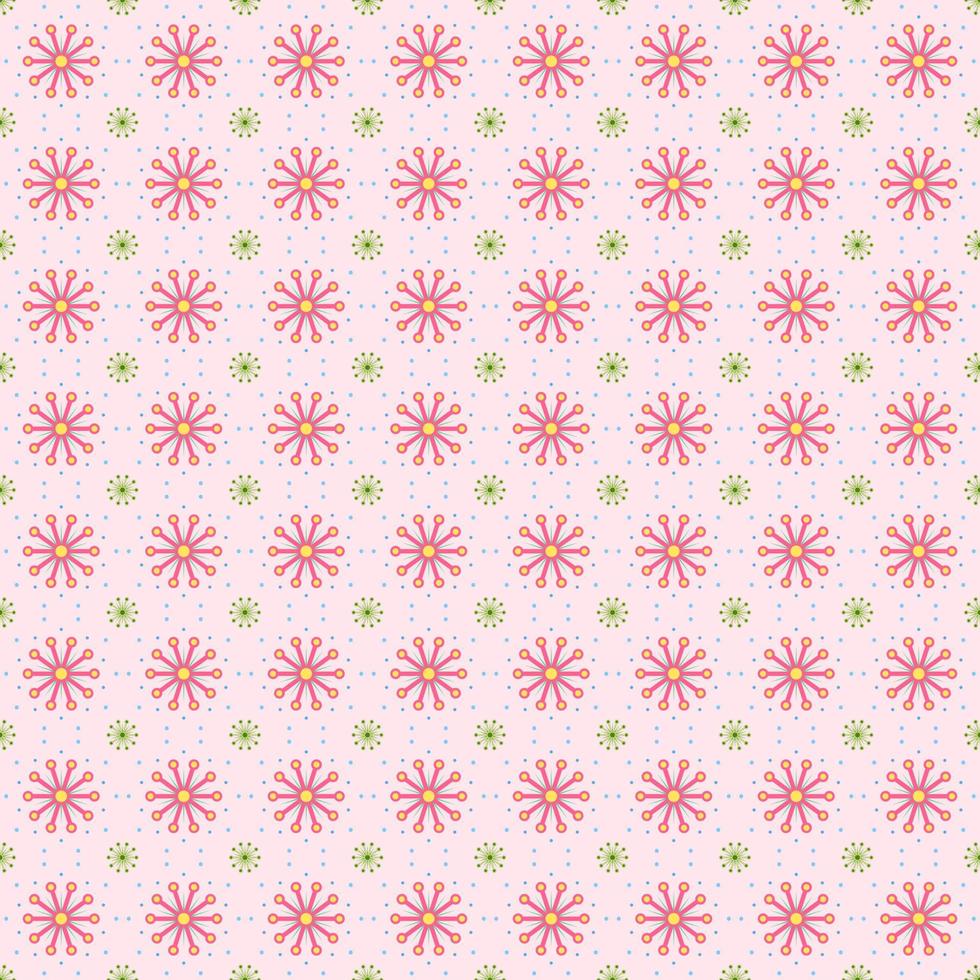 Seamless pattern pollen of flowers warm feeling pastel background. vector