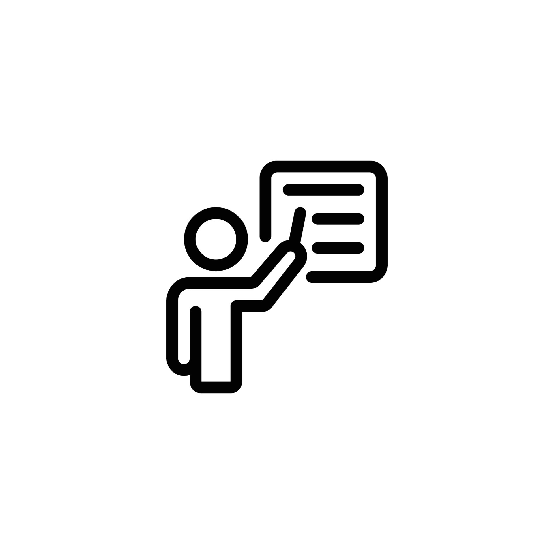 presentation icon. outline icon 20114378 Vector Art at Vecteezy