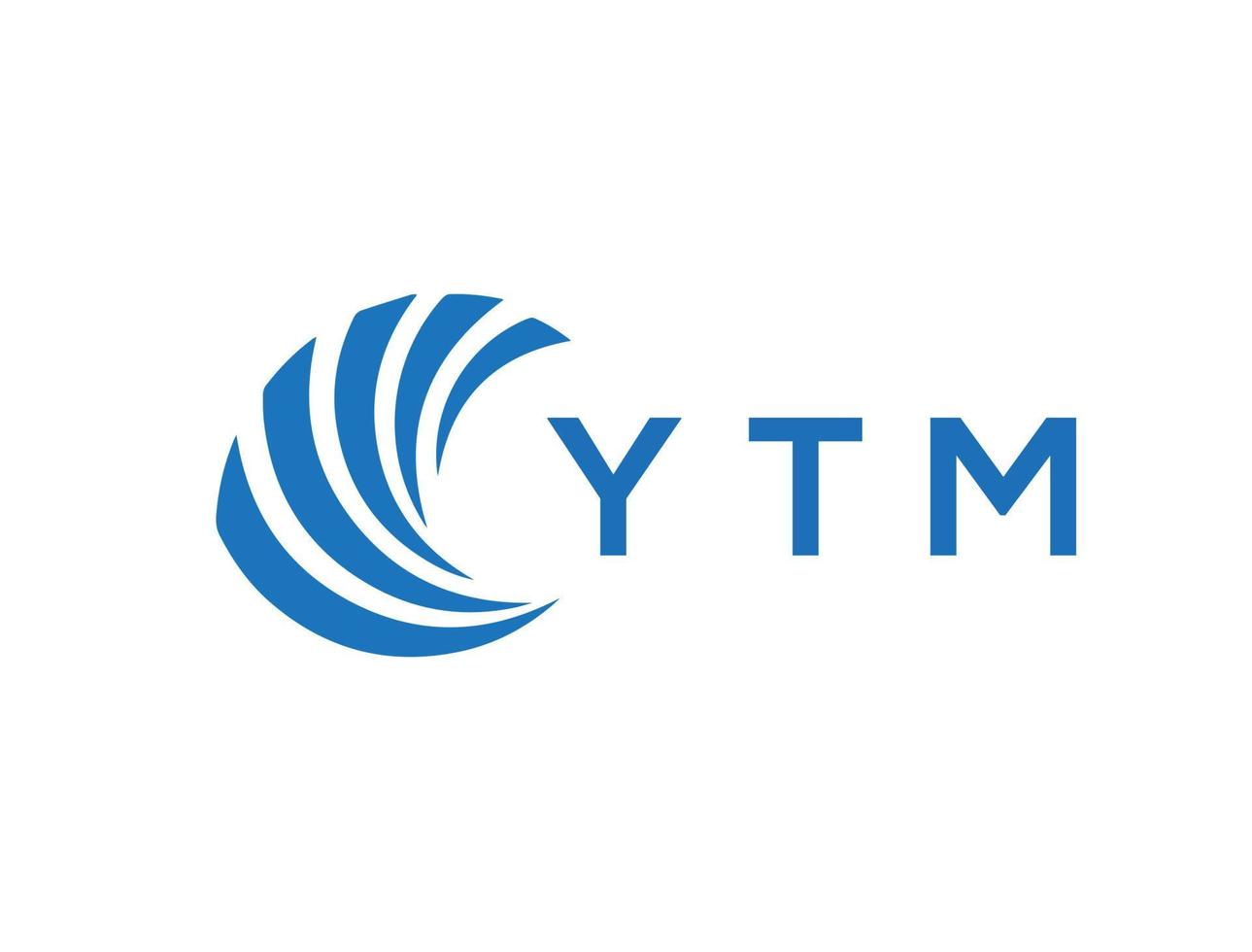 YTM letter logo design on white background. YTM creative circle letter logo concept. YTM letter design. vector