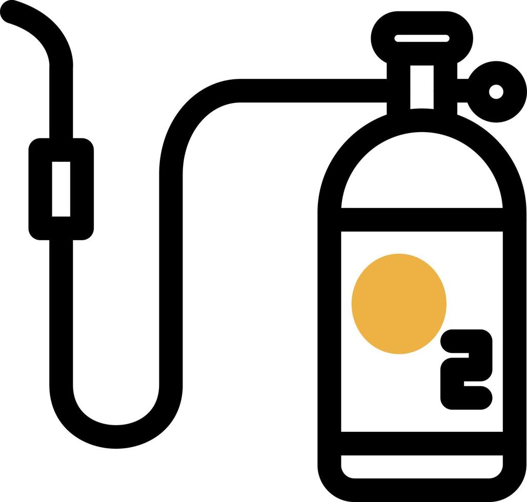 Oxygen Tank Vector Icon Design