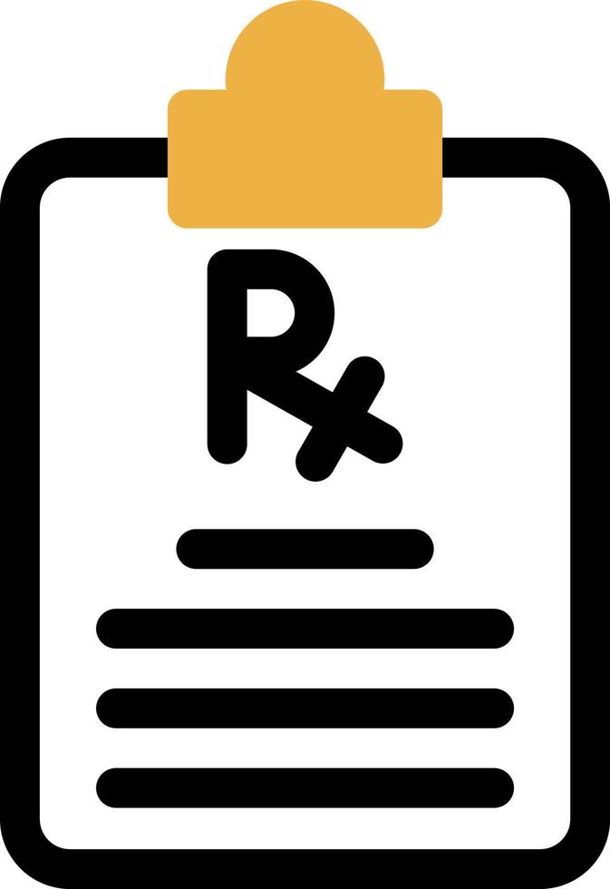 Prescription Vector Icon Design